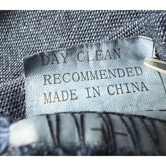 Zilcremo Women's Long Sleeve Denim Shirt Dress Dark Wash Frayed Hem Size M - Picture 6 of 11